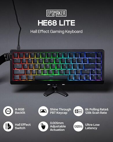 EPOMAKER HE68 Lite Hall Effect Gaming Keyboard+Click Lite Wireless Gaming Mouse in Saudi Arabia