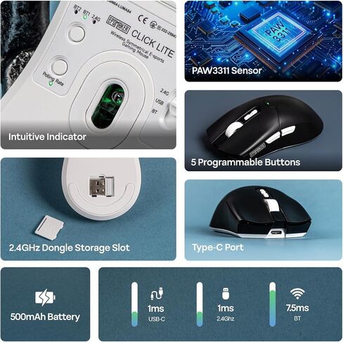 EPOMAKER HE68 Lite Hall Effect Gaming Keyboard+Click Lite Wireless Gaming Mouse in Saudi Arabia
