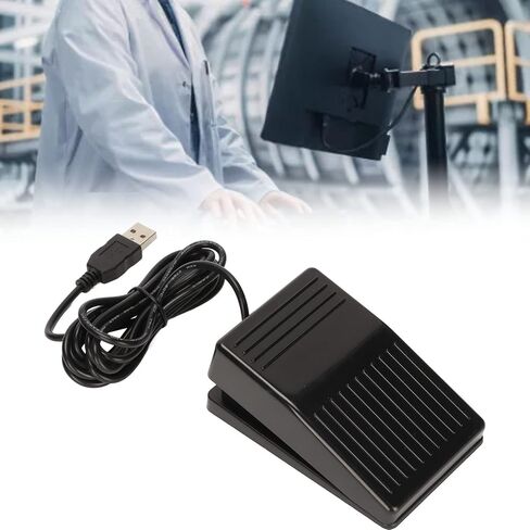 USB Foot Switching Pedal, Ergonomic Mechanical Switch for General Computer Games, Transcription, Pause Multimedia Playback | 2 Meter Cable in Saudi Arabia