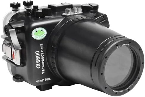 Seafrogs 40M/130FT Camera Waterproof Case Underwater Housing for Sony A6600 with 28-70MM Standard Barrel, Built-in Water Leakage Sensor, Ideal for Diving, Surfing, Swimming and Rafting Video in Saudi Arabia