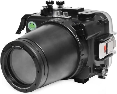 Seafrogs 40M/130FT Camera Waterproof Case Underwater Housing for Sony A6600 with 28-70MM Standard Barrel, Built-in Water Leakage Sensor, Ideal for Diving, Surfing, Swimming and Rafting Video in Saudi Arabia