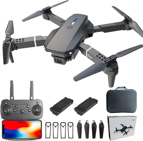 Mini Drone with Camera for Kids, 2 Batteries, 1080P FPV, 360° Flips in Saudi Arabia