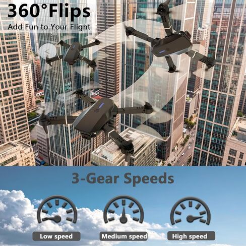 Mini Drone with Camera for Kids, 2 Batteries, 1080P FPV, 360° Flips in Saudi Arabia