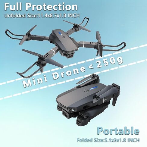 Mini Drone with Camera for Kids, 2 Batteries, 1080P FPV, 360° Flips in Saudi Arabia