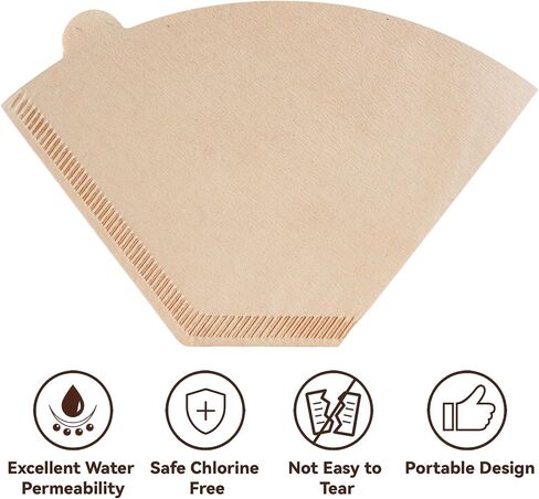 100 PCS Coffee Filters Unbleached for Zojirushi Coffee Maker 5 Cup in Saudi Arabia