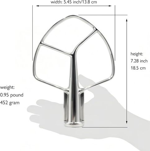 Stainless Steel K5AB Flat Beater for Kitchenaid Bowl-Lift 5 Qt Stand Mixer in Saudi Arabia