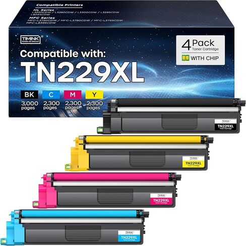 TN229 TN229XL Toner Cartridges for Brother MFC-L3780CDW 5 Pack in Saudi Arabia