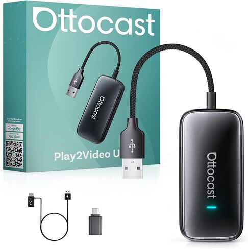 OTTOCAST Play2Video Ultra Wireless CarPlay Adapter AI Box 2026 in Saudi Arabia