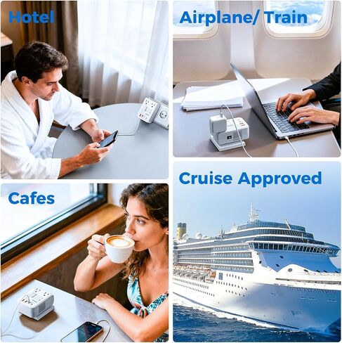 DOACE Voltage Converter US to Europe for Hair Straightener Curler CPAP in Kuwait