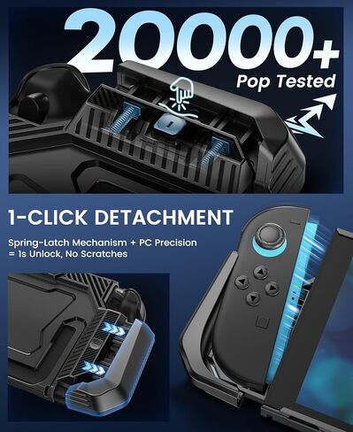 for Switch 2 Case 2025, Pop-up Joy-Con Quick Release, Stand Compatible, Dockable Hard Thin Shell for Switch 2 Console, Protective Cover with Ergonomic Grip in Saudi Arabia