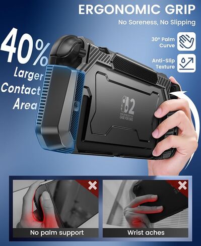 for Switch 2 Case 2025, Pop-up Joy-Con Quick Release, Stand Compatible, Dockable Hard Thin Shell for Switch 2 Console, Protective Cover with Ergonomic Grip in Saudi Arabia