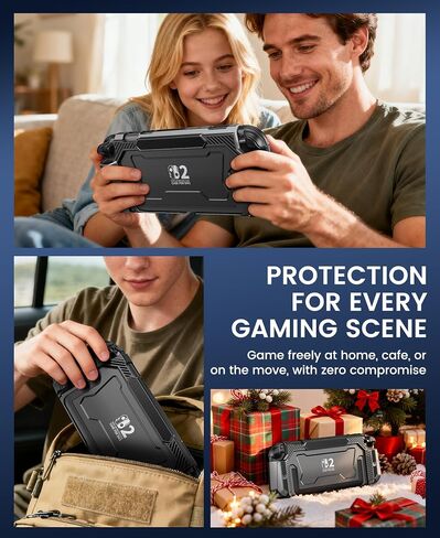 for Switch 2 Case 2025, Pop-up Joy-Con Quick Release, Stand Compatible, Dockable Hard Thin Shell for Switch 2 Console, Protective Cover with Ergonomic Grip in Saudi Arabia