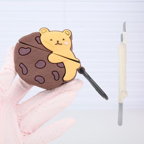 Compatible with AirPods 4 Case Cover with Keychain & Cleaning Kit, for Apple AirPods 4th Generation Charging Case, 3D Cartoon Cute Soft Silicone AirPod Protector For Women Men Girls Boys,146 in Saudi Arabia