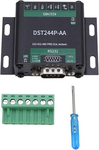 RS232 To RS485 RS422 Serial Converter Industrial Grade Isolated Communication Adapter Aluminum Alloy With Overcurrent Surge Accuracy LED Signal Indicators For Data Transmission in Kuwait
