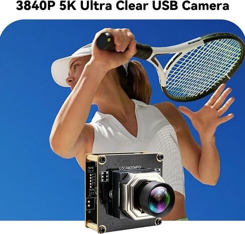 20MP Autofocus USB3.0 Security Camera,3840P 60° HFOV No Distortion Lens, Plug and Play for PC Raspberry Pi Jetson Nano,Compatible with Windows Linux Mac OS for Laser Engraver 3D Printer in Saudi Arabia