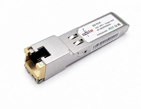 Elfcam® - 1 Pair 10G SFP+ BIDI Transceiver Module with SC Fiber Port Simplex Single-Mode, Support 10Gb/2.5Gb/1.25Gb, Compatible with Cisco and Open Switch, DDM 20km in Saudi Arabia