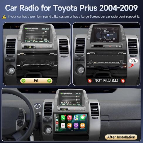 راديو السيارة Naifay Linux لسيارة Toyota Prius 2004 2005 2006 2007 2008 2009 in Kuwait