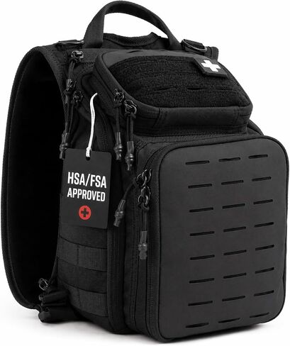 My Medic Recon PRO - HSA FSA First Aid Kit - 250+ First Aid and Survival Essentials, Supplies, & Must Have IFAK for Home, Car, Office or Business - Black in Saudi Arabia