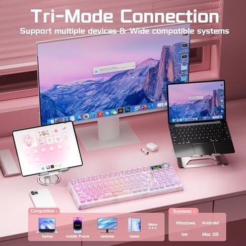 Aula Wireless Keyboard and Mouse Combo, Aula F98Pro Wireless Keyboard SC620 Wireless Mouse in Saudi Arabia