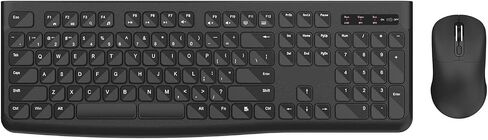 ASHATA Bluetooth Keyboard and Mouse, 2.4G Dual Bluetooth Wireless Keyboard and Mouse Set, 105 Keys Keycaps with Backlit Split Keys Full Size Layout, for Computer Laptop (White) in Kuwait