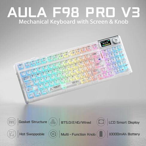 Aula Wireless Keyboard and Mouse Combo, Aula F98Pro Wireless Keyboard SC620 Wireless Mouse in Saudi Arabia