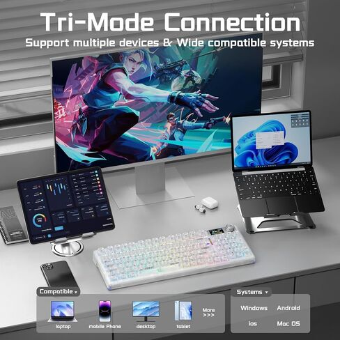 Aula Wireless Keyboard and Mouse Combo, Aula F98Pro Wireless Keyboard SC620 Wireless Mouse in Saudi Arabia