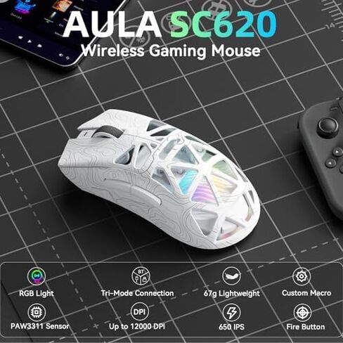 Aula Wireless Keyboard and Mouse Combo, Aula L99 Wireless Keyboard SC620 Wireless Mouse in Saudi Arabia