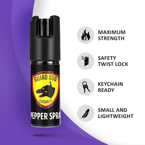 Pepper Spray for Women, Keychain Self Defense with Small Leather Case, OC Spray, 16 Feet Longer Range, UV Dye, Twist Top Safety in Saudi Arabia