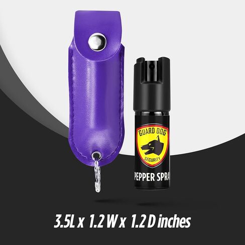 Pepper Spray for Women, Keychain Self Defense with Small Leather Case, OC Spray, 16 Feet Longer Range, UV Dye, Twist Top Safety in Saudi Arabia