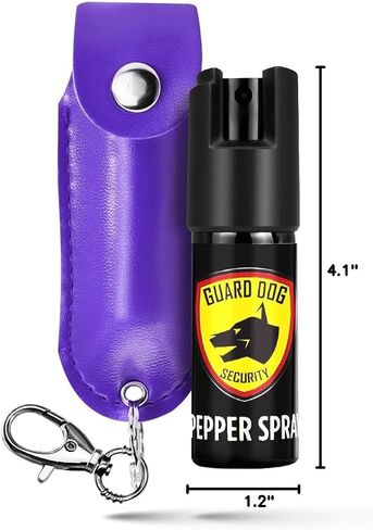 Pepper Spray for Women, Keychain Self Defense with Small Leather Case, OC Spray, 16 Feet Longer Range, UV Dye, Twist Top Safety in Saudi Arabia