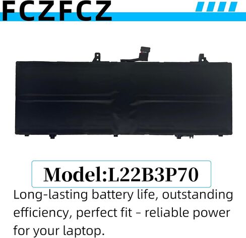 بطارية L22C4PF1 65Wh 4189mAh بديلة لجهاز Lenovo Yoga Slim 6-14IAP8 6-14IRP8 / Slim 7-14IMH9 Series SB11N45302 5B11N45328 SB11J63615 5B11J63614 L22D4PF1 L22M4PF1 15.52V in Kuwait