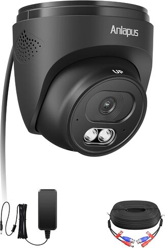 Anlapus 4K 8MP Add-On Wired Dome TVI Security Camera, Audio Recording, IP66 in Saudi Arabia