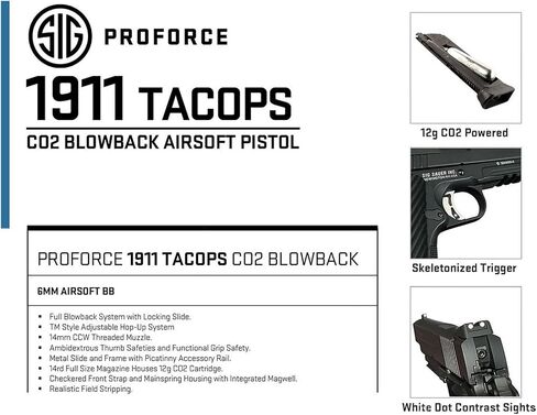 SIG SAUER Proforce 1911 Tacops CO2 Pistol in Kuwait