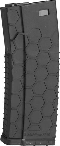 Evike Airsoft - EMG Helios Hexmag 120rds Polymer Mid-Cap Mag for M4-Style Series AEGs (Black/Single) in Saudi Arabia