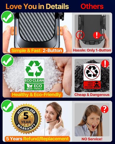 HTU 2026 Ultimate Best【True Military-Grade & Safety Cert】 Car Phone Holder in Kuwait