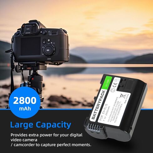 YUEFANSNE EN-EL15 EN-EL15A /EN-EL15B Battery Compatible with Nikon Z8, Z5, Z6 II, Z6 III, Z7 II, Z8, D7200, D500, D800, D7200, D7000, D7500, D810 D7100, D600, D610 Camera in Saudi Arabia