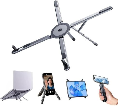 Multifunctional Magnetic Laptop Holder Foldable Tripod Stand for Phone in Saudi Arabia