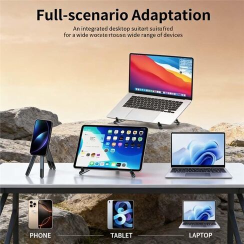 Multifunctional Magnetic Laptop Holder Foldable Tripod Stand for Phone in Saudi Arabia