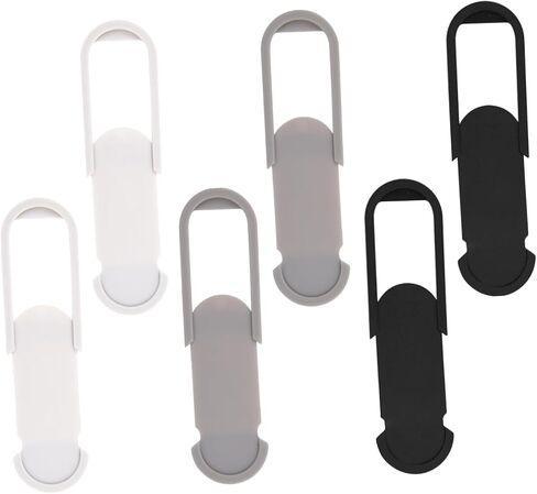 SHOWERORO 6pcs Computer Webcam Cover Slider Privacy Protective Abs Camera Cover for Phone and Web Camera, Easy to Install and Open or Close, Multi-Purpose Privacy Protection for Laptop in Kuwait