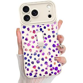 KANGHAR Compatible with iPhone 18 Pro Case Checkered Pattern -Pink Purple in Saudi Arabia