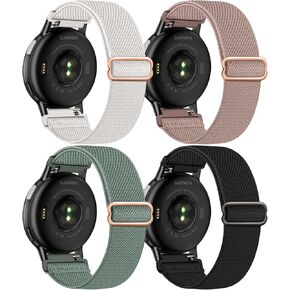 4 قطع من أحزمة الساعة القابلة للتمدد مقاس 20 مم متوافقة مع Garmin Vivoactive 5 6 in Kuwait
