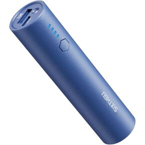 شاحن محمول SIXTHGU، بنك طاقة صغير بقدرة 5000 مللي أمبير في الساعة، حجم الجيب S03 شحن سريع USB-C (مدخل ومخرج)، PowerNano، متوافق مع سلسلة iPhone، وهواتف Android والمزيد (أزرق). in Kuwait