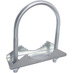 Antenna Mast Mounting Bracket Clamp Kit with U Bolt for Dual Antennas and Pole Connection 1 to 1 8 Inches (B) in Saudi Arabia