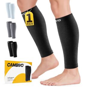 CAMBIVO Calf Compression Sleeve 1 Pair Footless Compression Socks Running in Saudi Arabia