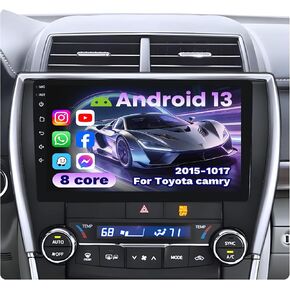 8Core Car Radio for Toyota Camry 2015 2016 2017 Upgrade: 10.1" Touchscreen 1280 * 800 Head Unit Stereo Carplay Android Auto, 36EQ, Bluetooth 5.0, GPS, Backup Camera FM/SWC, Split Screen in Saudi Arabia