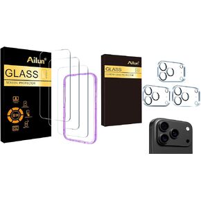 Ailun 3 Pack Screen Protector for iPhone 17 Pro Max [6.9 inch] with Installation Frame and 3 Pc Lens Protector for iPhone 17 Pro Max in Saudi Arabia