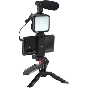 Outdoor Shooting Vlog Live Broadcast Equipment Microphone Stand Fill Light Conference Recording in Saudi Arabia