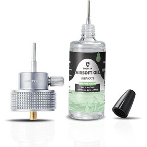 Propane Refill Adapter & 1oz Pure Silicone Airsoft Gun Oil, Needle Oiler in Kuwait