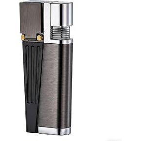 Portable Lighter, Refillable Butane Gas Soft Flame Lighter, Adjustable Flame, Gift for Friends Lovers Family (Fuel Not Included) in Kuwait