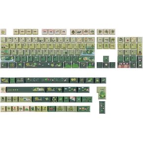 KiiBoom X Cosydiaries Rainy Froggy Day Keycap Set, 144 Keycaps in Kuwait